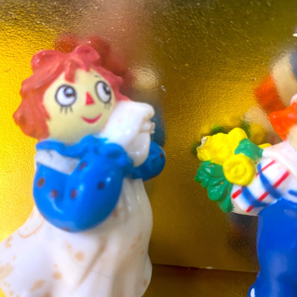 RAGGEDY ANN & RAGGEDY ANDY VINTAGE 1988 TARA TOYS COLLECTIBLE FIGURES - Picture 11 of 12